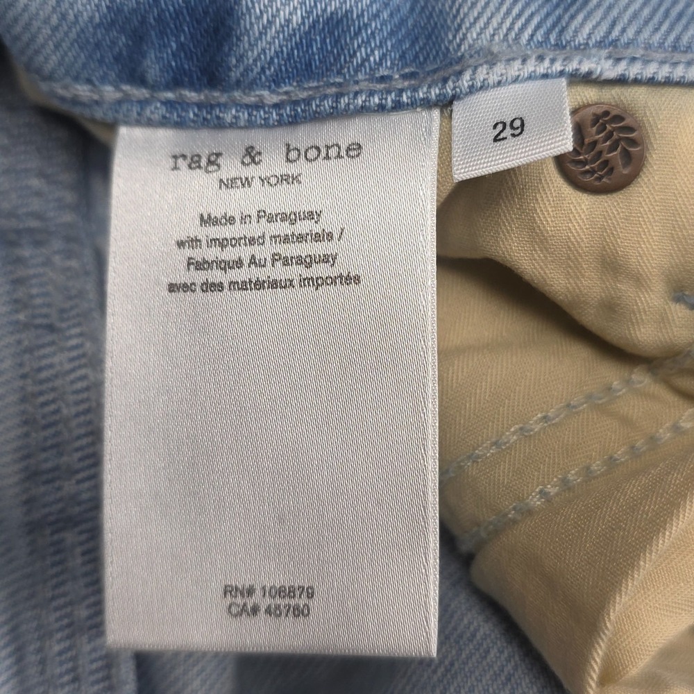 rag & bone Light Blue Wide Leg Jeans- 29 - Picture 9 of 16